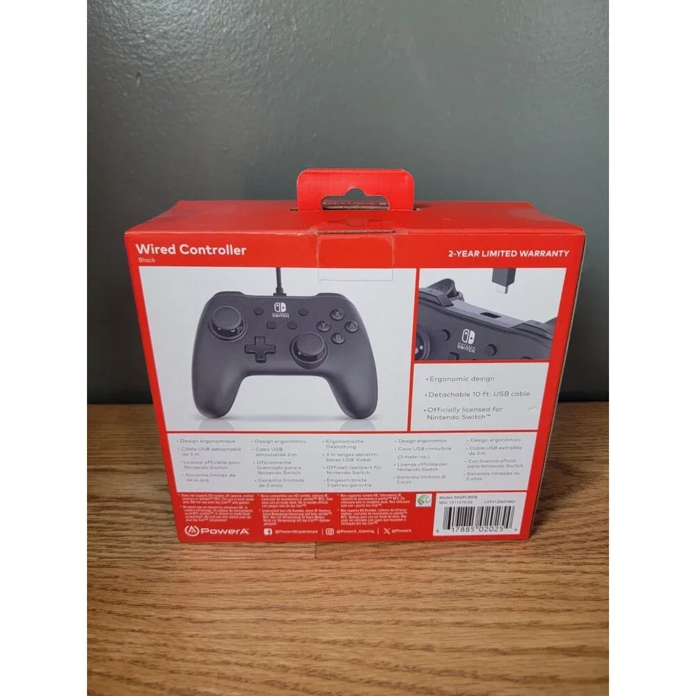 PowerA  Advantage Wired Controller for Nintendo Switch 2 Black  New Sealed